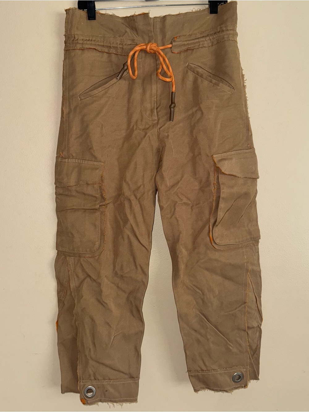 MIISTA Brown Wide Leg Cargo Pants Size S / 36